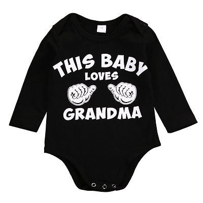 Loves Grandma - Baby Rompers