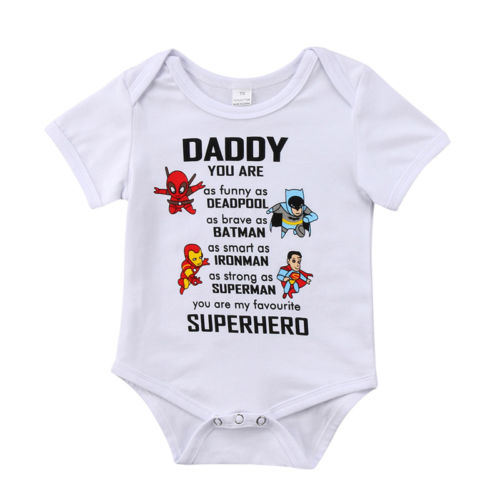 Superhero Dady - Baby Rompers